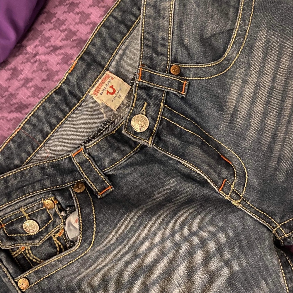 size 30 true religion denim jeans